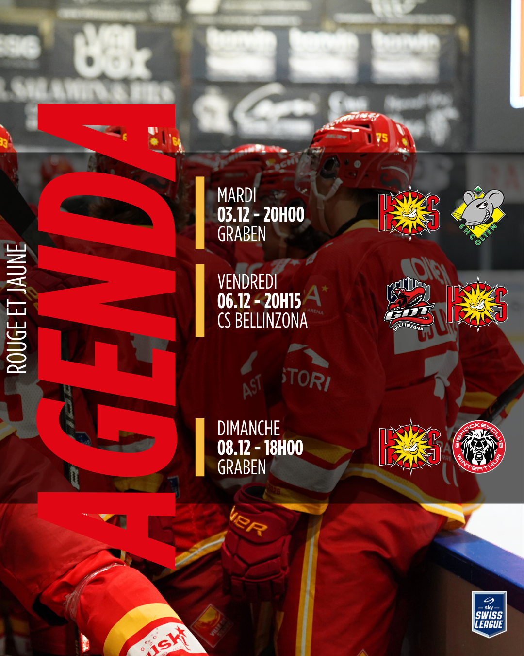 AGENDA DE LA SEMAINE