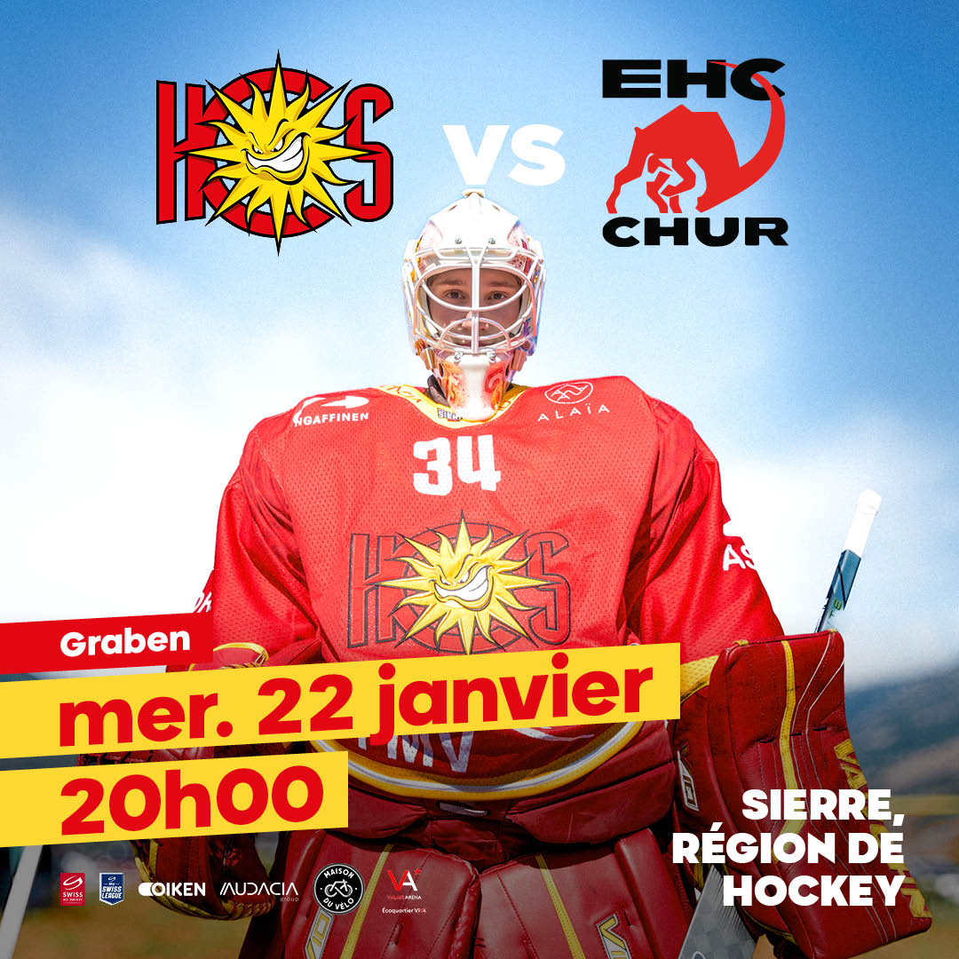 HC Sierre – EHC Chur à 20h00 à Graben