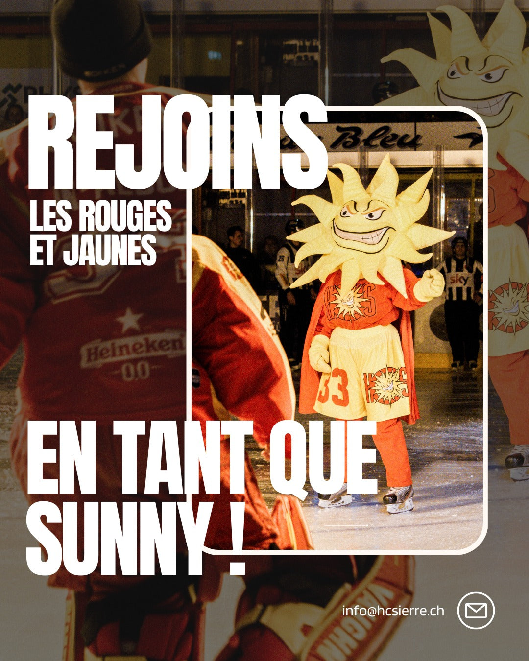 REJOINS LE HC SIERRE EN TANT QUE MASCOTTE SUNNY