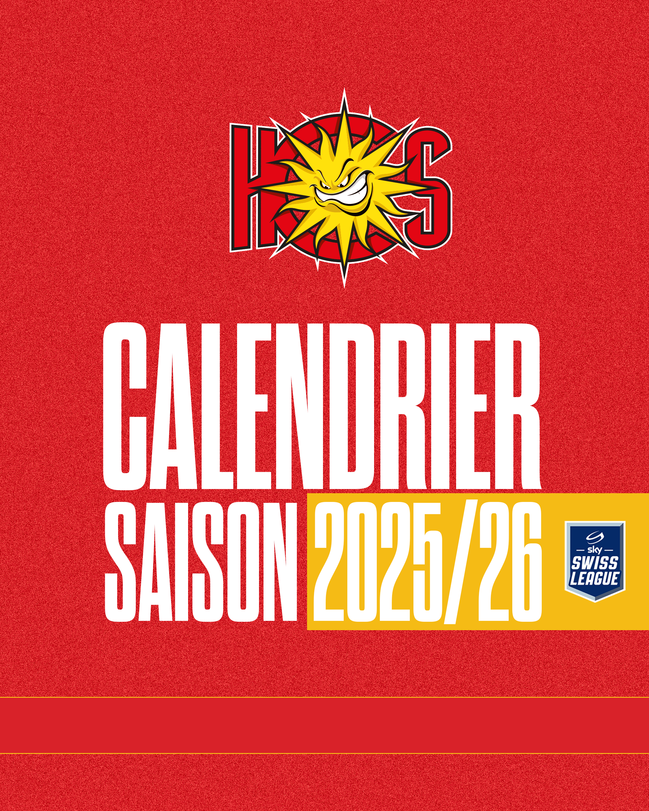 Le calendrier des matchs de championnat 2025/26 est connu !