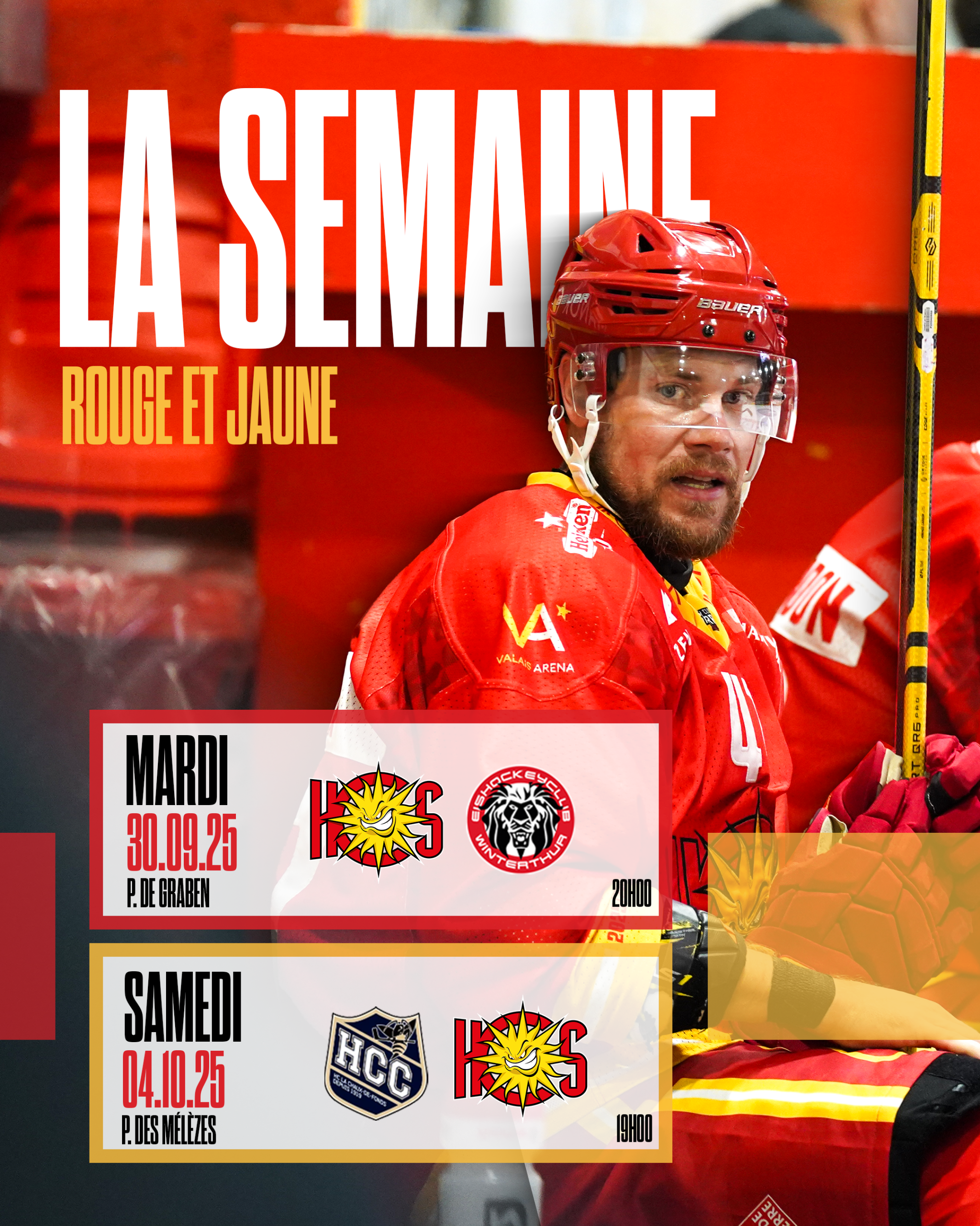 Le point sur la semaine rouge et jaune