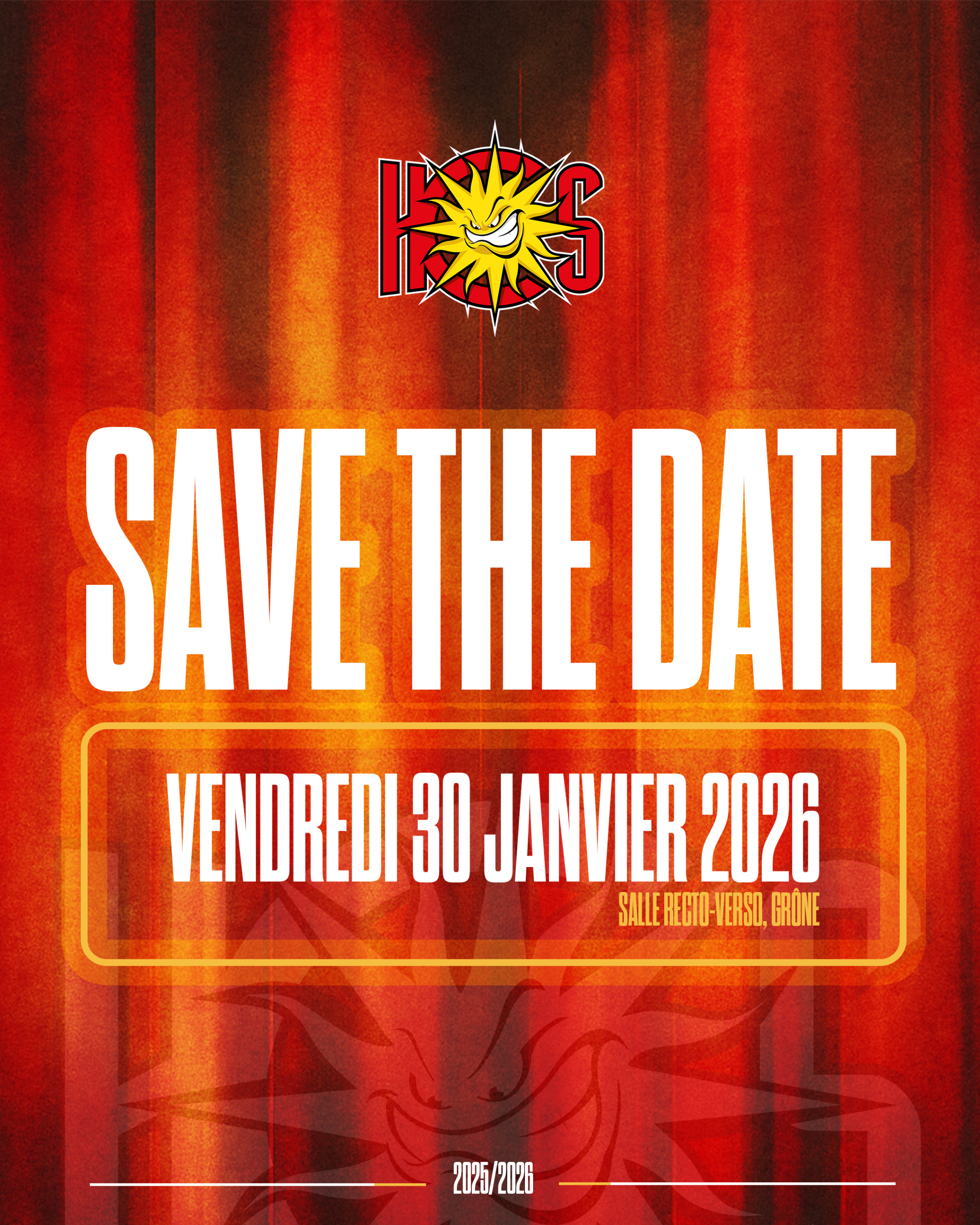 SAVE THE DATE – GALA DES ROUGES ET JAUNES 🔴🟡