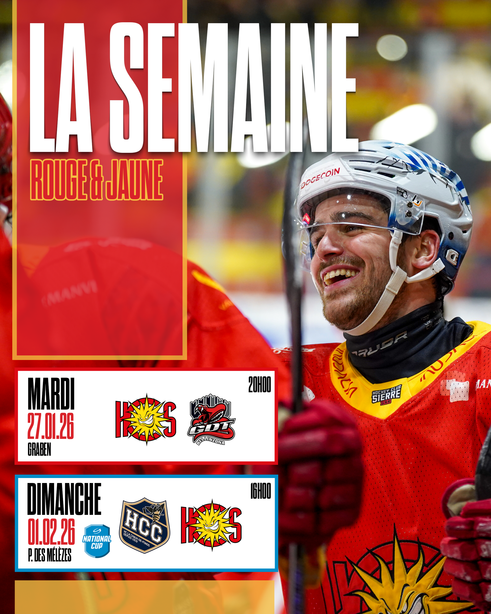 POINT SUR LA SEMAINE ROUGE ET JAUNE