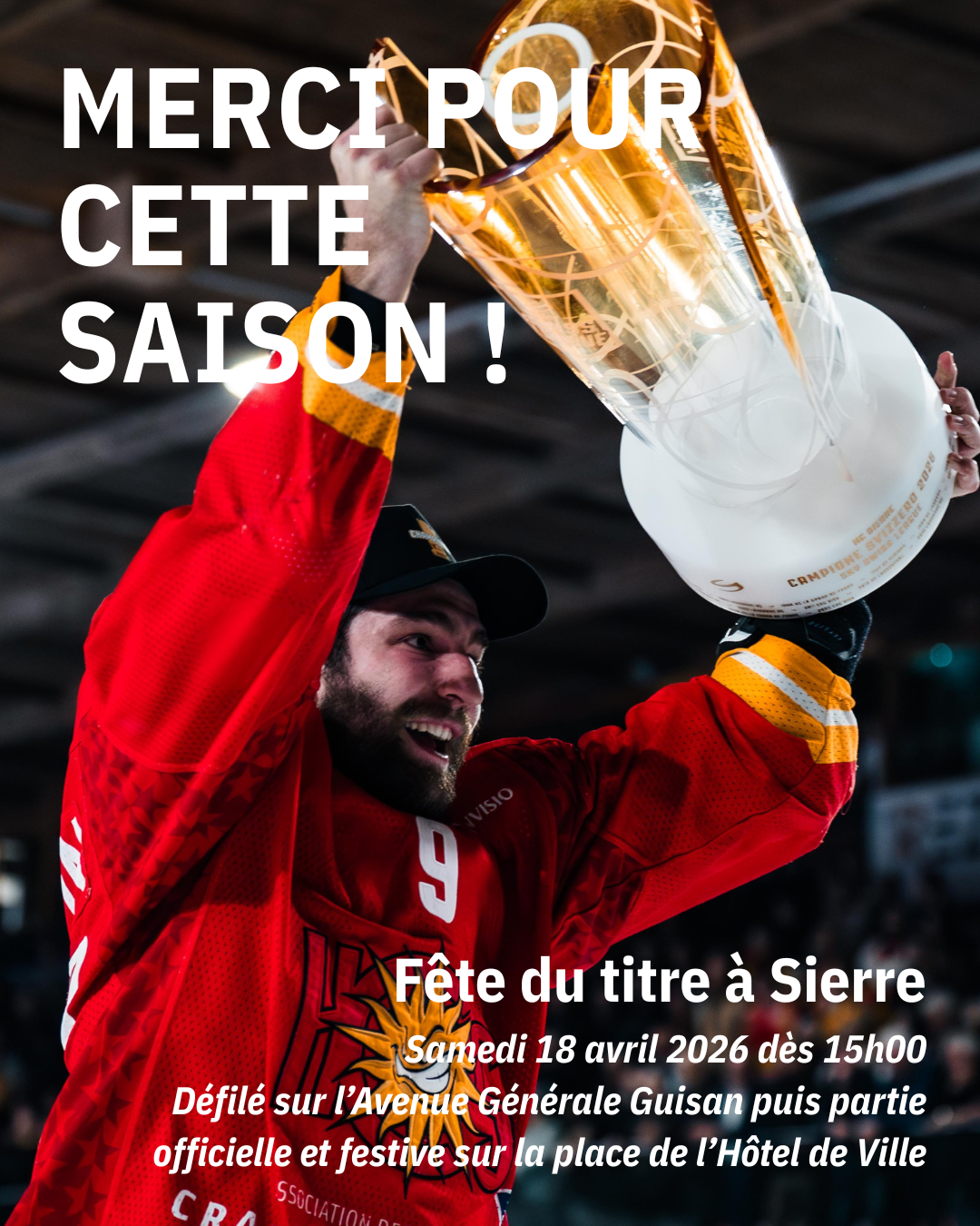 Célébration officielle du titre – Samedi 18 avril 2026