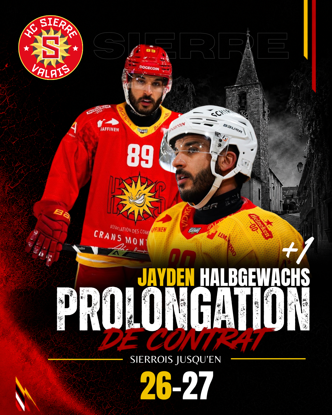 JAYDEN HALBGEWACHS POURSUIT L’AVENTURE AVEC LE HC SIERRE