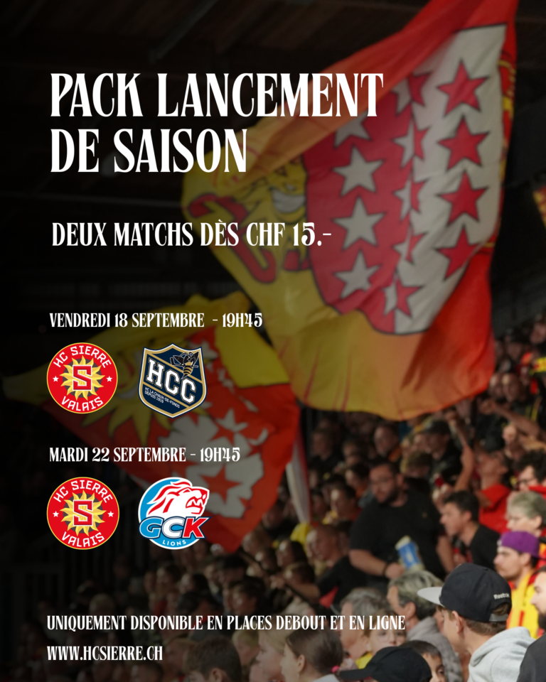 🏒 PACK DE LANCEMENT : 2 MATCHS, UN SEUL ACHAT !